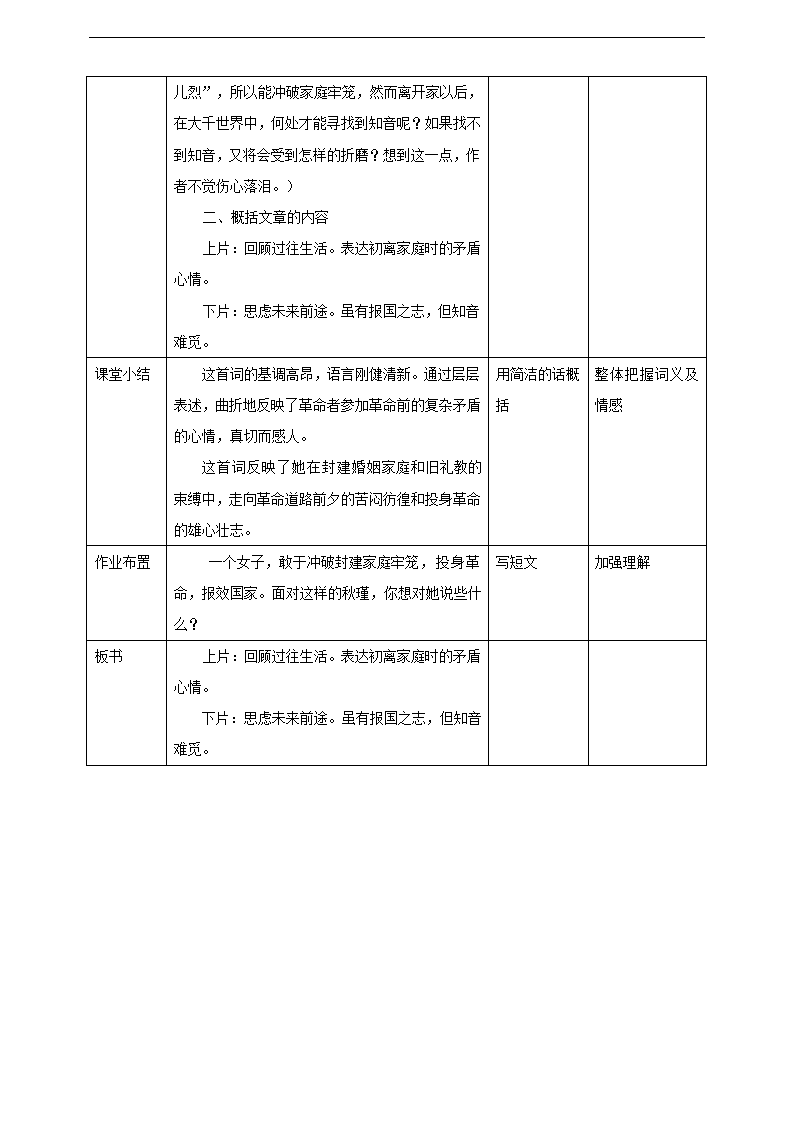 初中语文人教部编版九年级下册《第12课满江红小住京华》教材教案.docx第4页