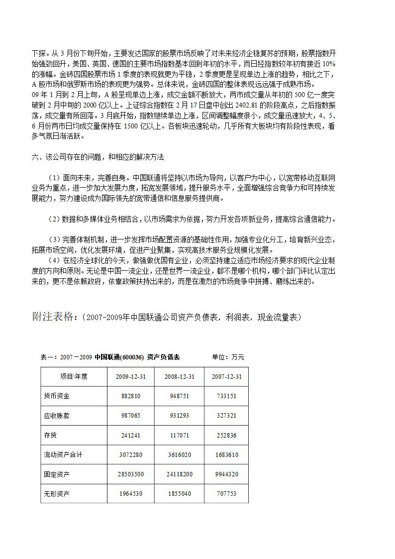 财务分析作业第10页