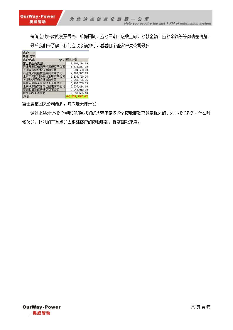 应收账款分析第3页