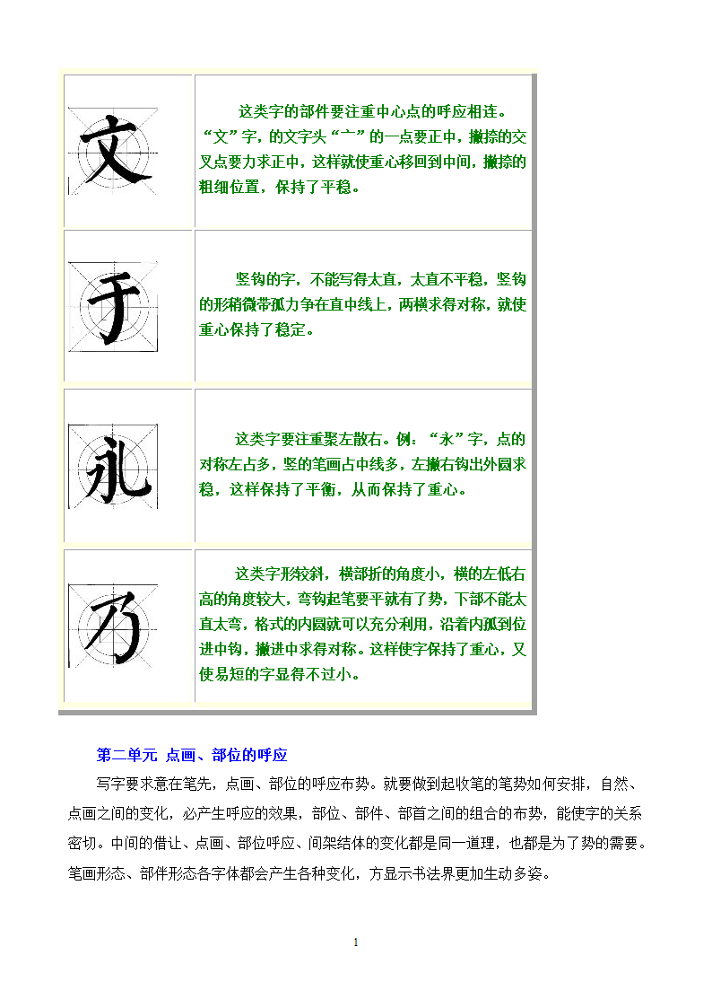 楷书学生字帖第10页