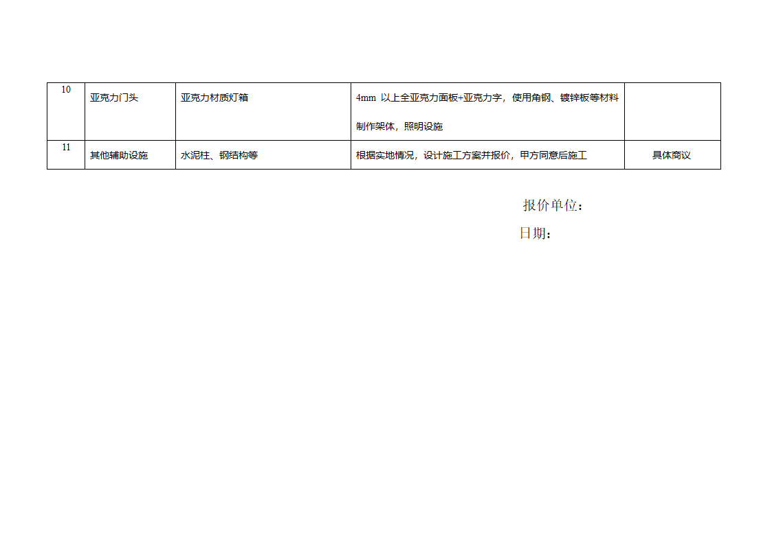 门头报价第2页