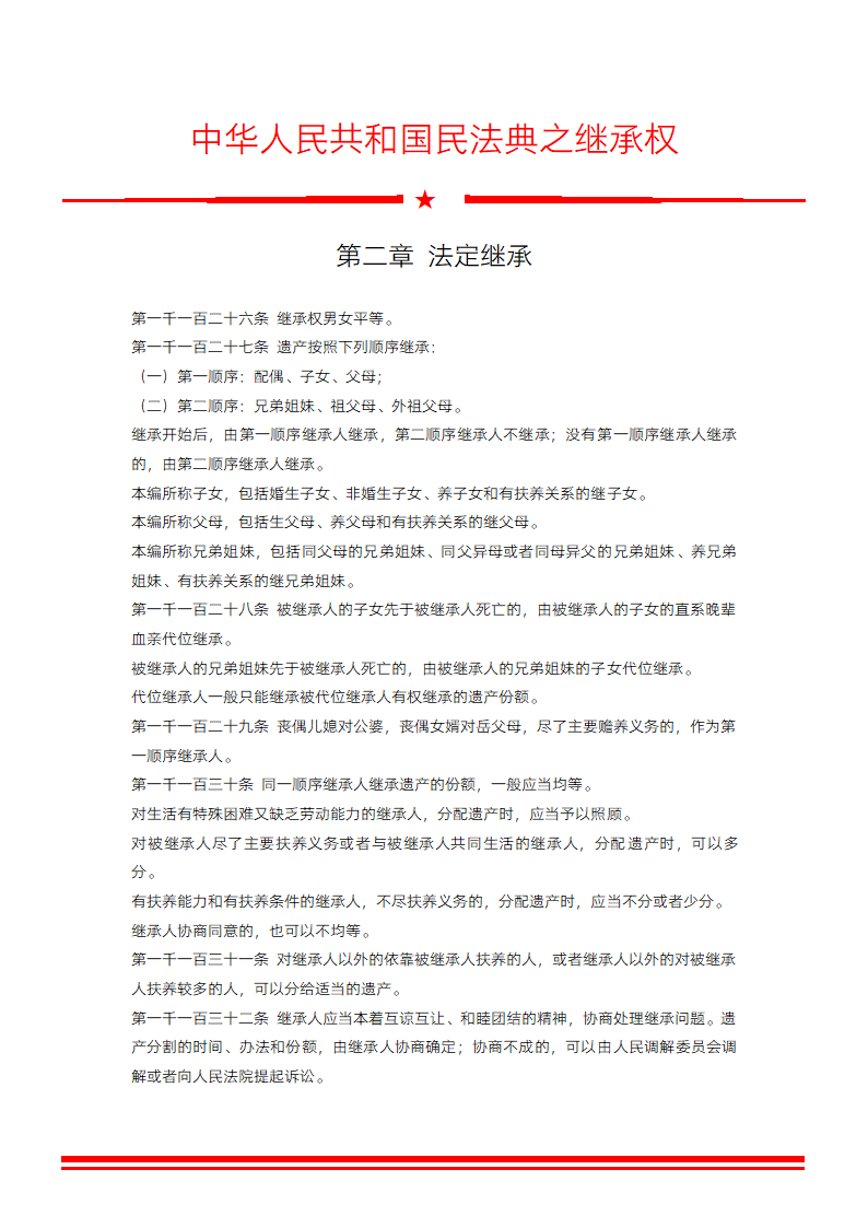 民法典之继承权法定继承.docx第1页