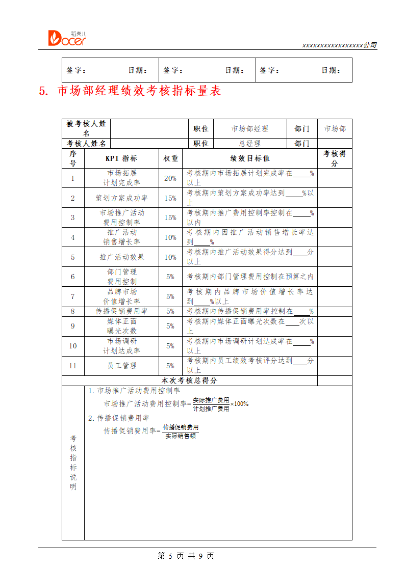 营销企划人员绩效考核.docx第5页