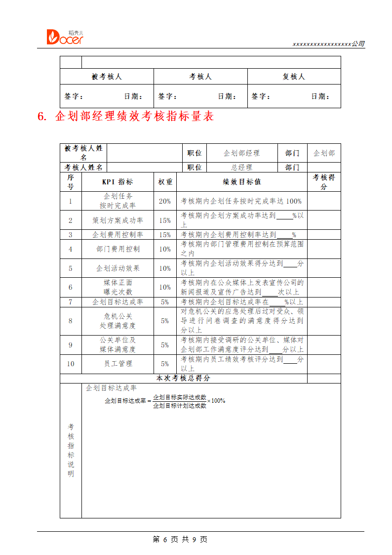 营销企划人员绩效考核.docx第6页