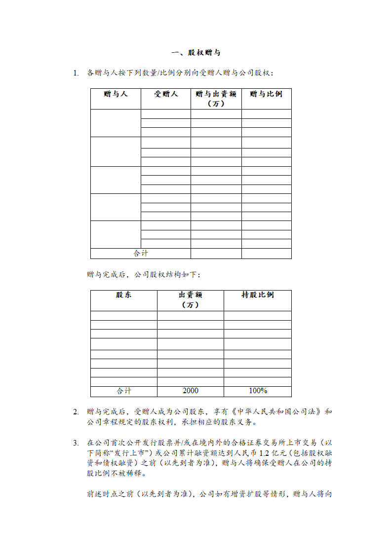 股权赠与协议通用模板.doc第3页