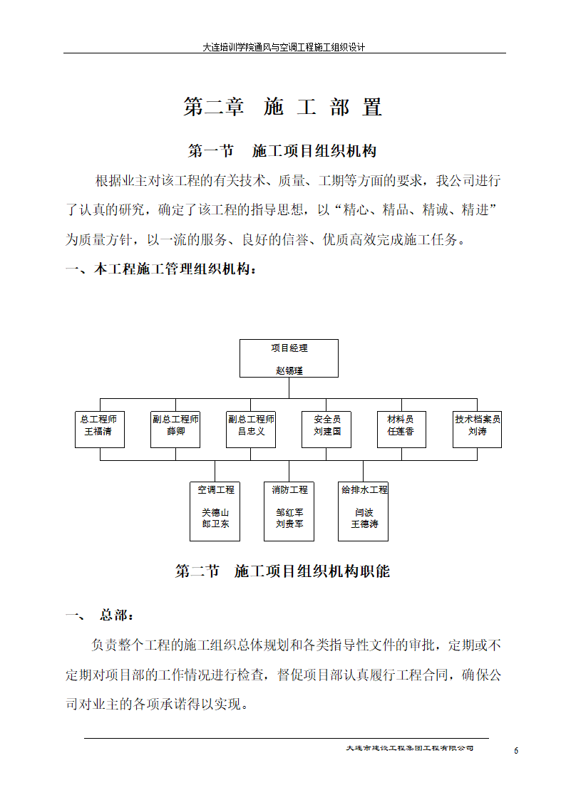 大连培训学院通风与空调工程详细施工组织设计.doc第6页