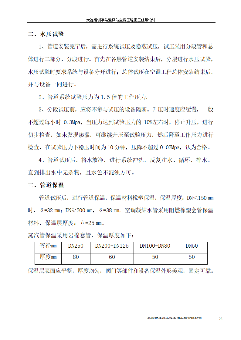 大连培训学院通风与空调工程详细施工组织设计.doc第23页