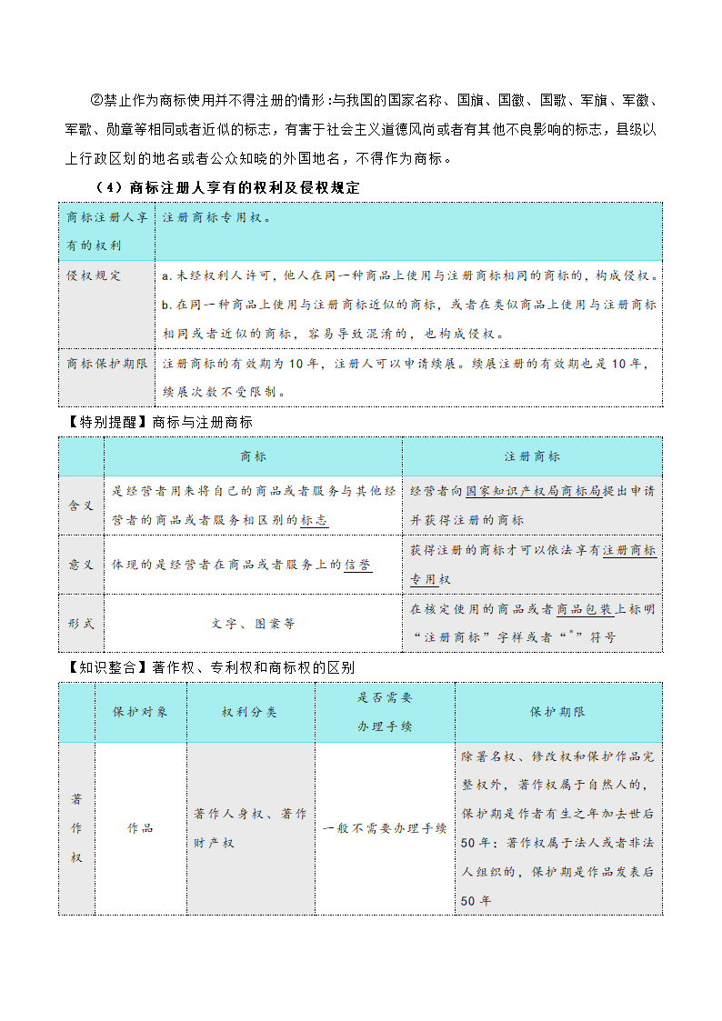 【核心素养目标】2.2尊重知识产权 教案（含解析）高中政治统编版选择性必修2.doc第10页