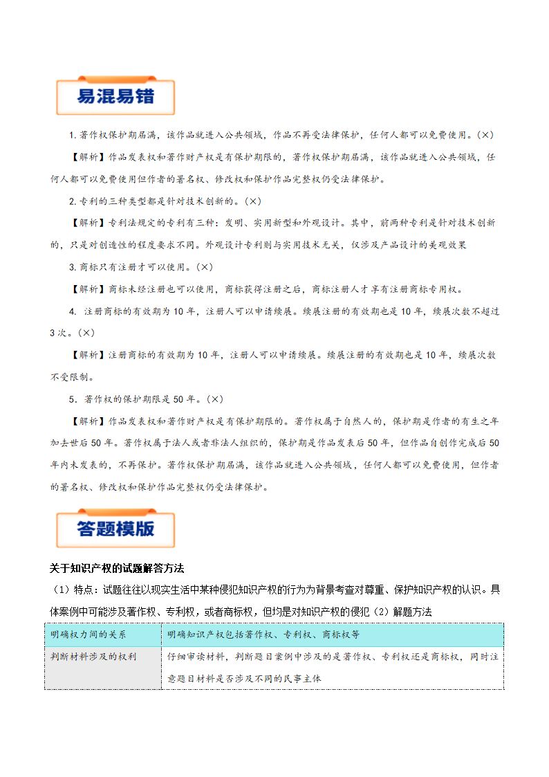 【核心素养目标】2.2尊重知识产权 教案（含解析）高中政治统编版选择性必修2.doc第15页