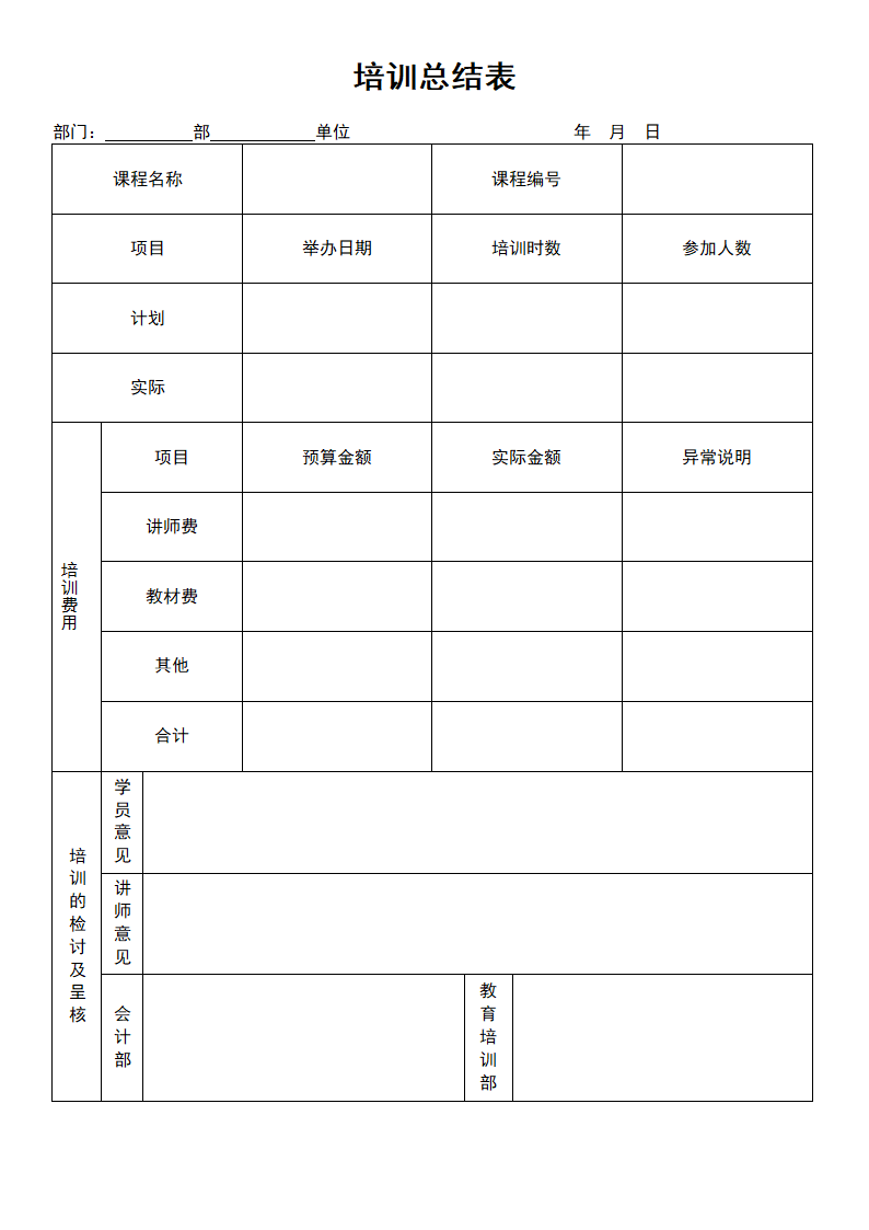 培训总结表.doc第1页