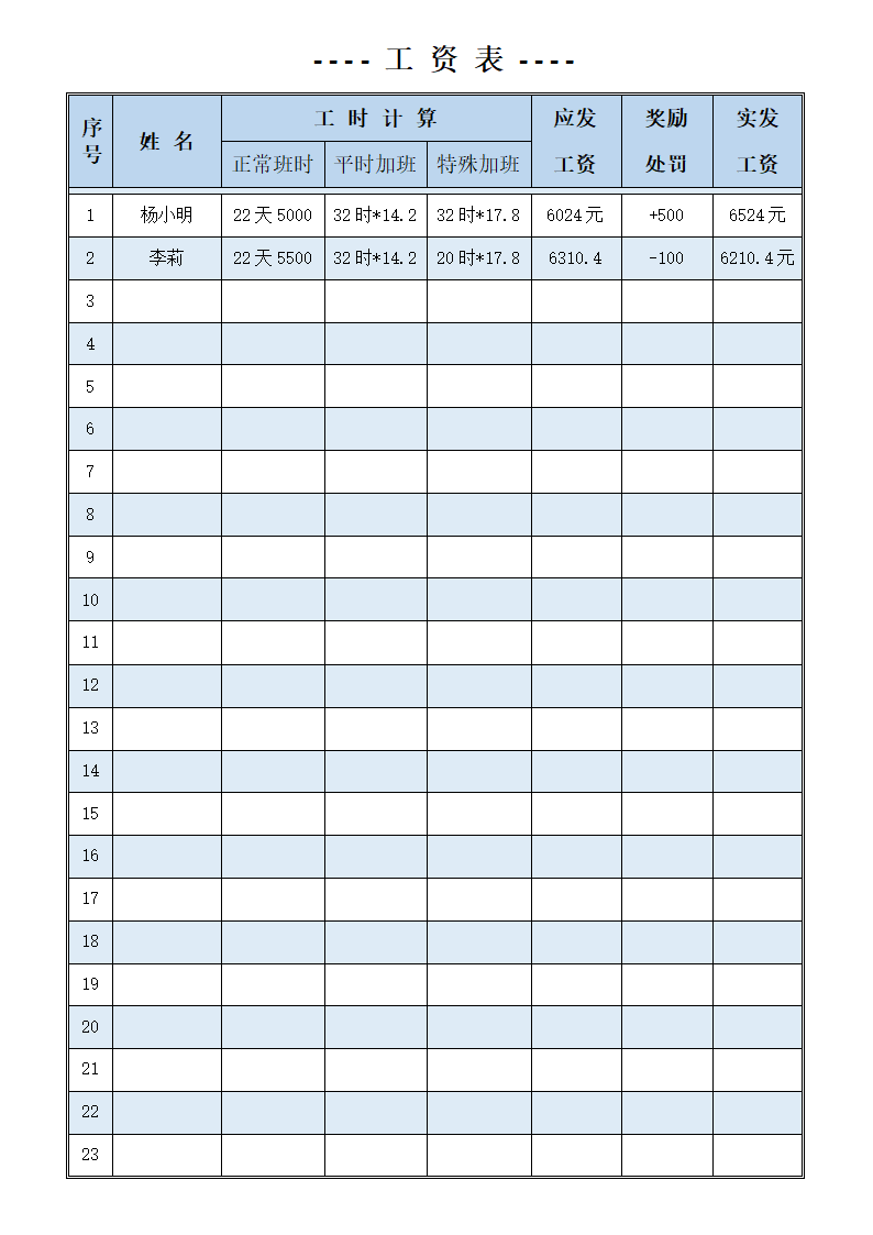 工资表模板.docx