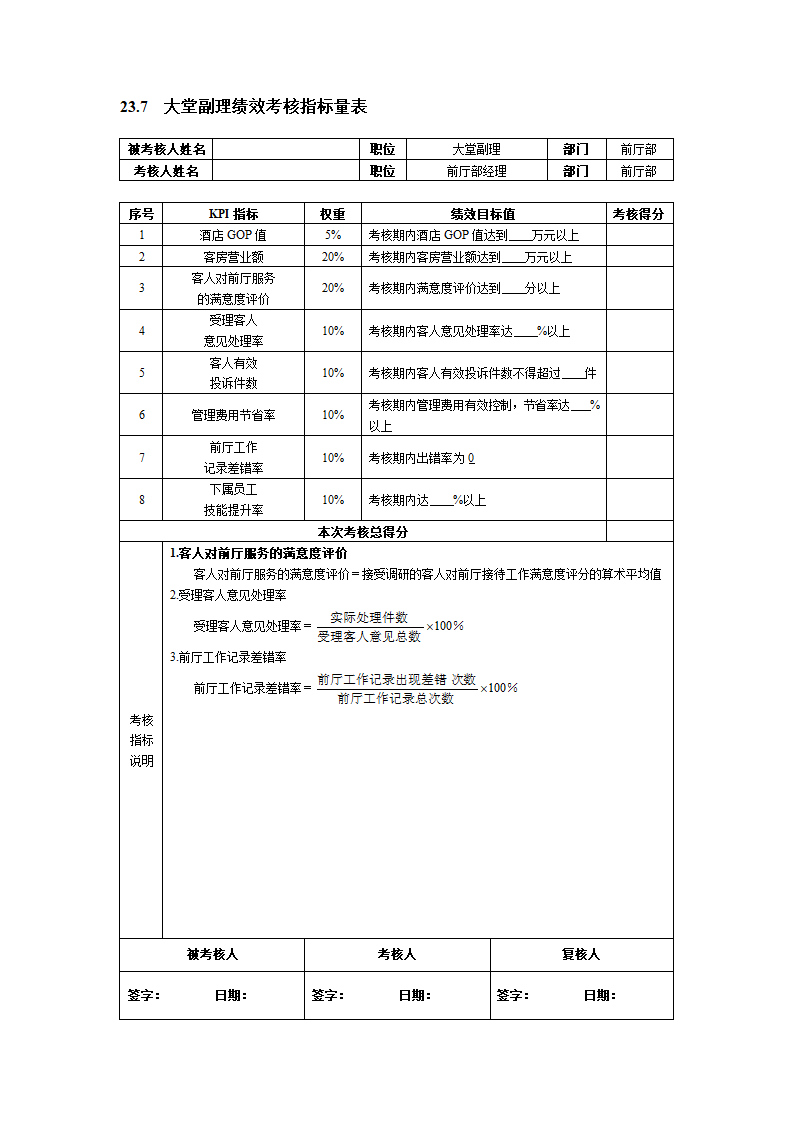 人资绩效-酒店宾馆绩效考核全案.docx第6页