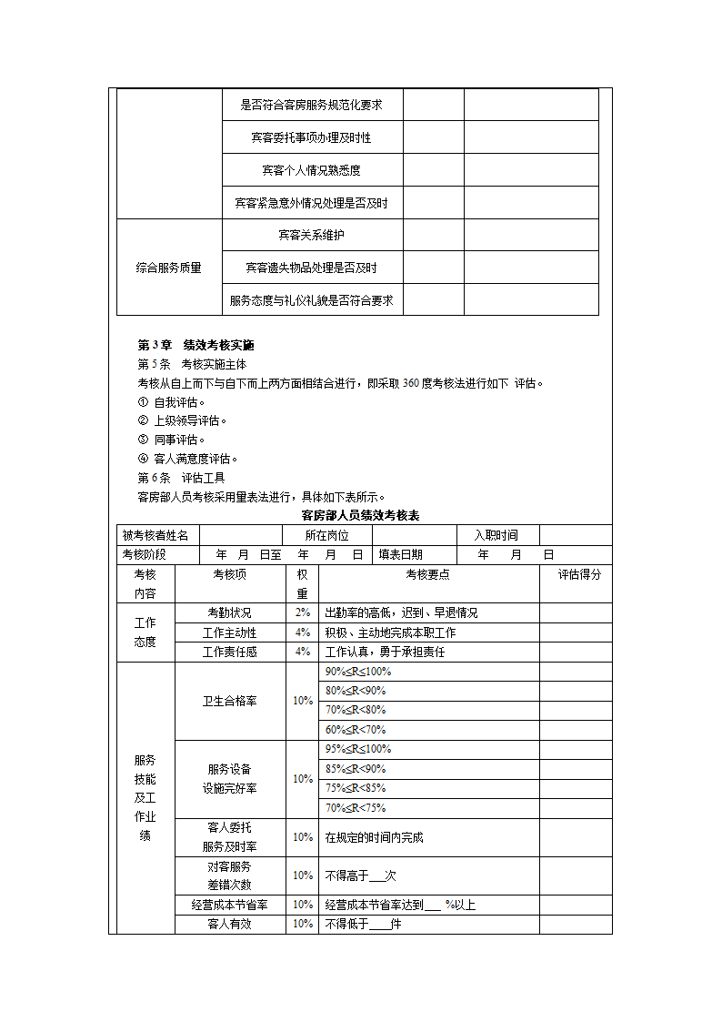 人资绩效-酒店宾馆绩效考核全案.docx第8页