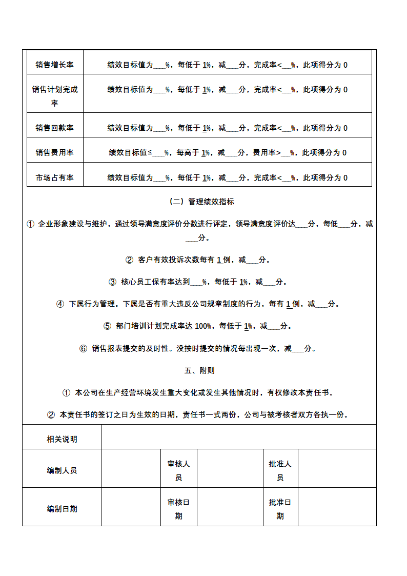 绩效文案-公司高层管理人员绩效考核表.docx第18页