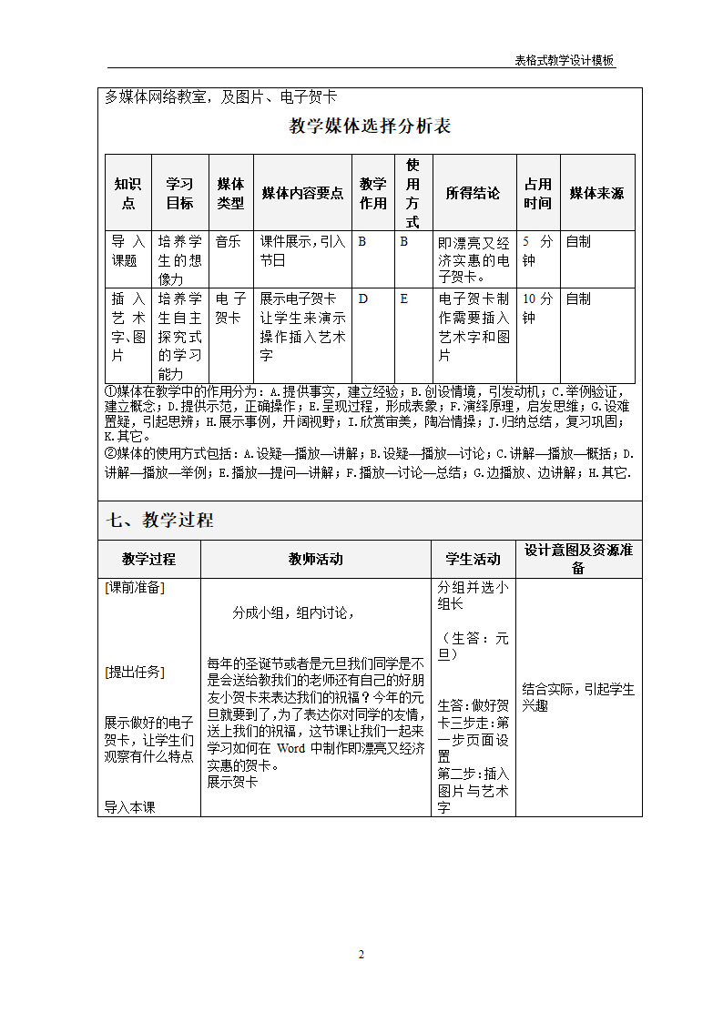 《美化海报》 教学设计第2页