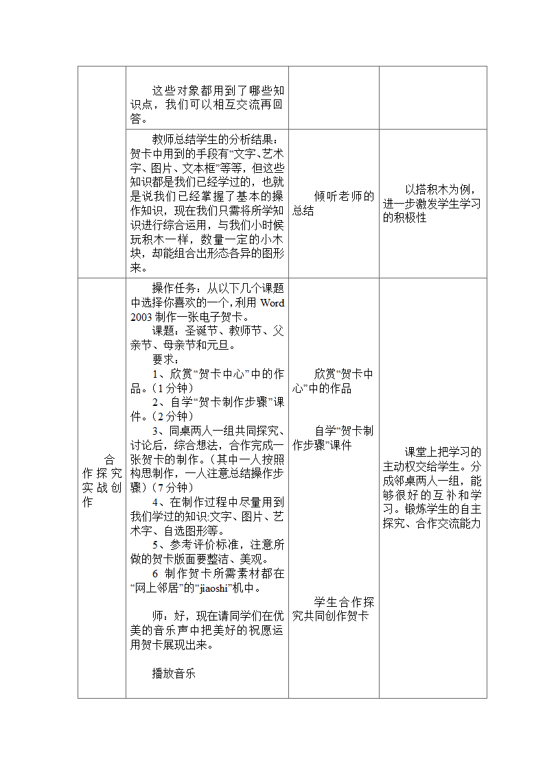 制作电子贺卡-说课稿第4页