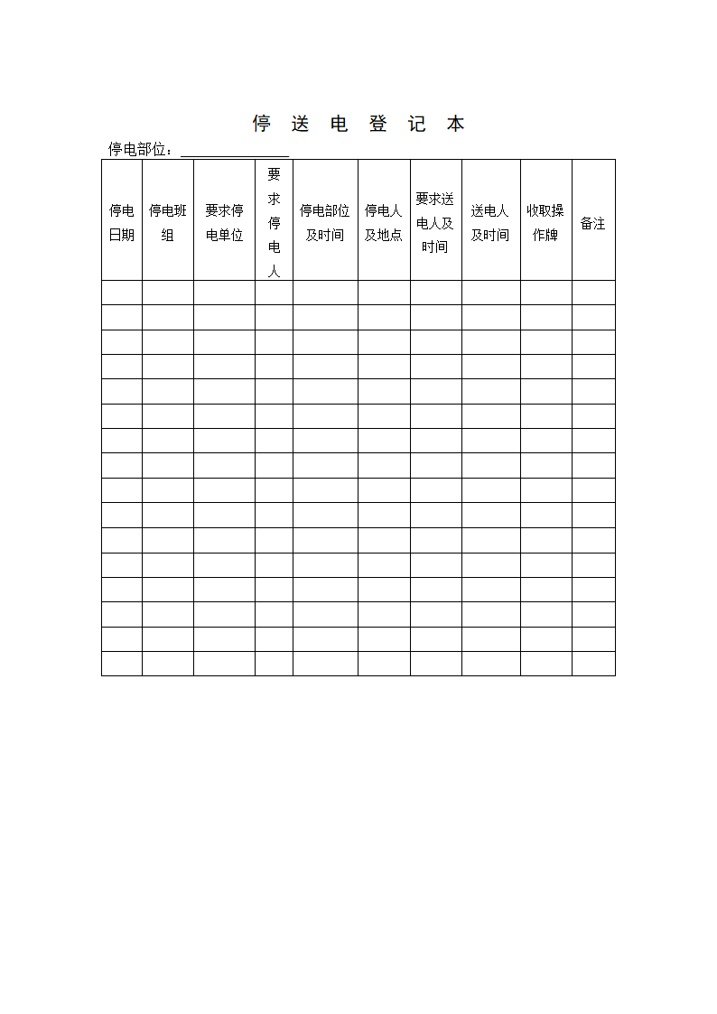 岗位操作牌与停电牌管理制度第6页