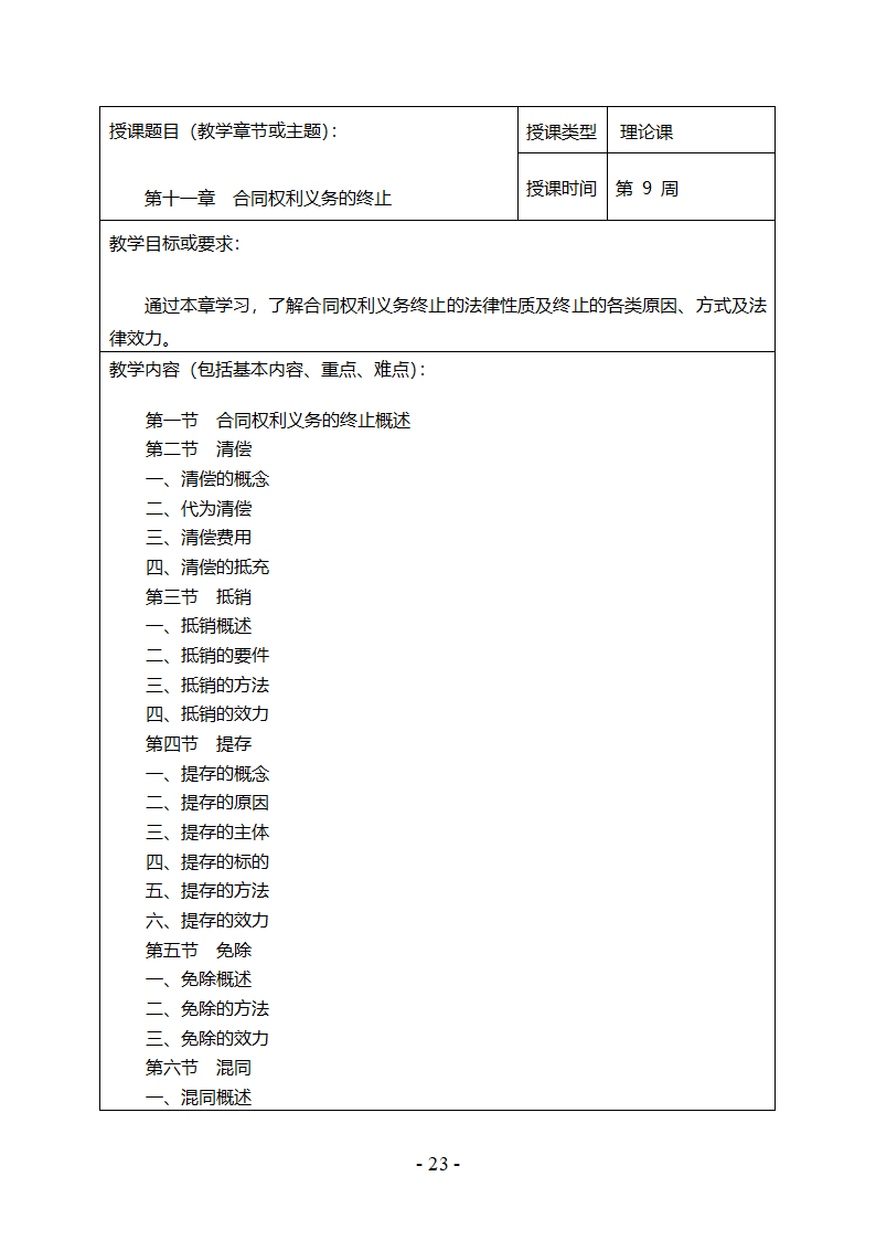 《合同法》教案第24页