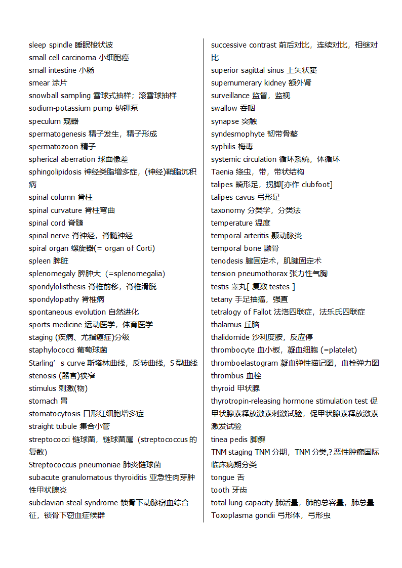 《医学英语词汇》第12页