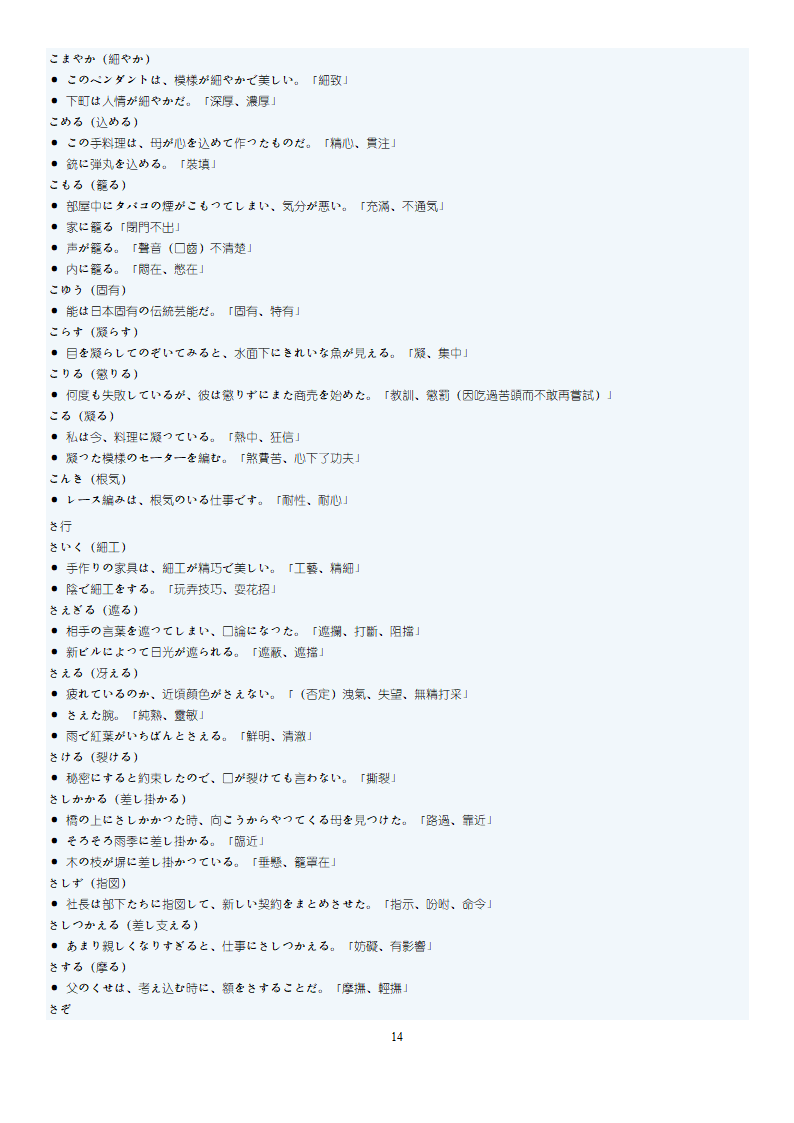 日语N1词汇第14页