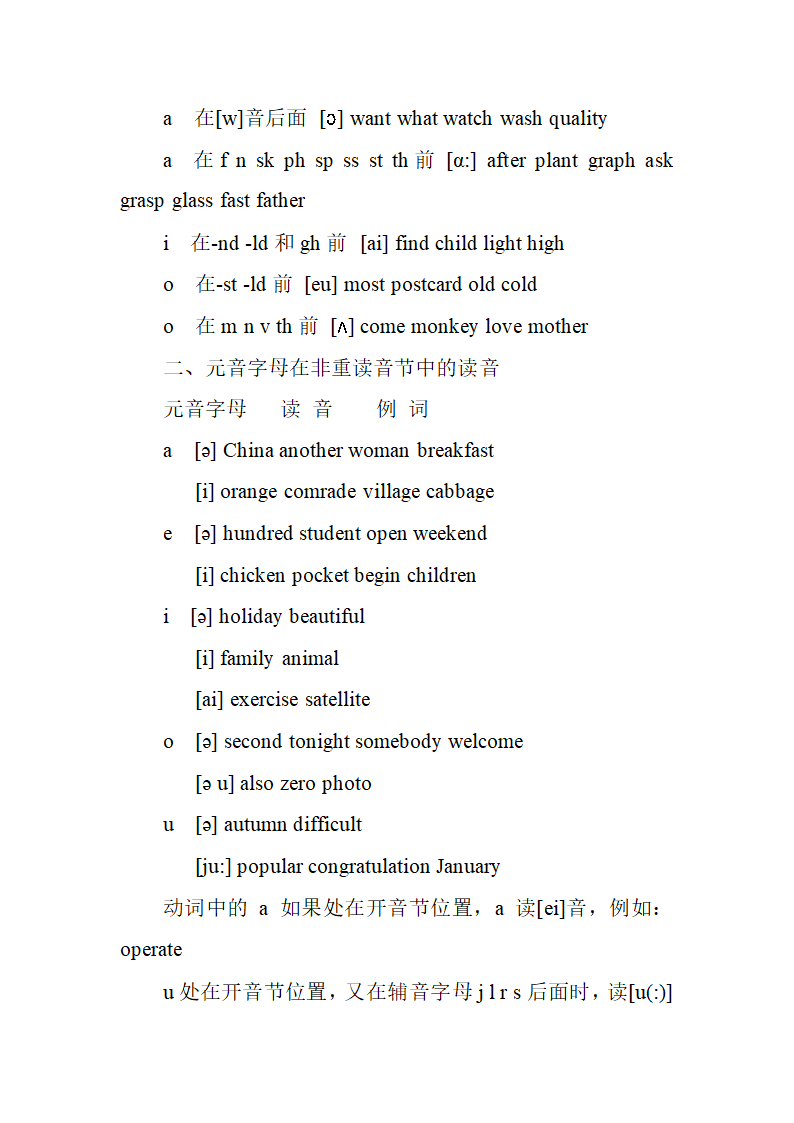 在单词中的发音第3页