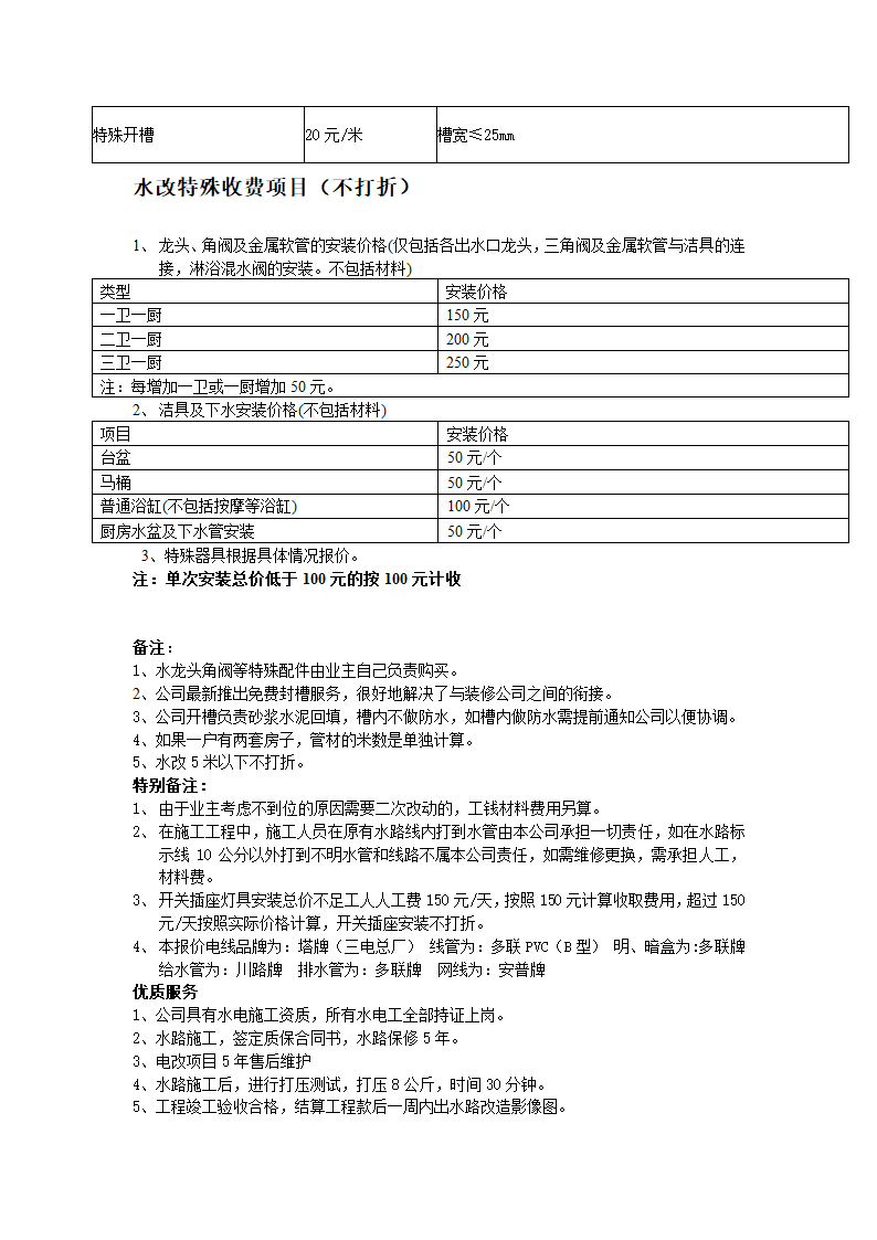 水电报价第3页