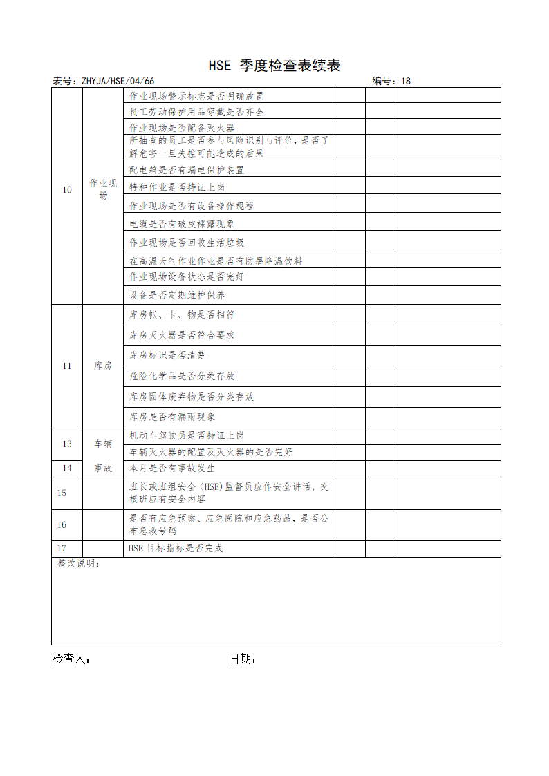 HSE检查表1第16页