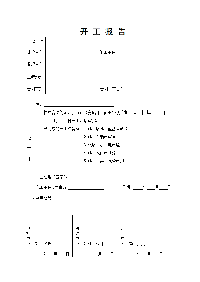 开工报告第2页