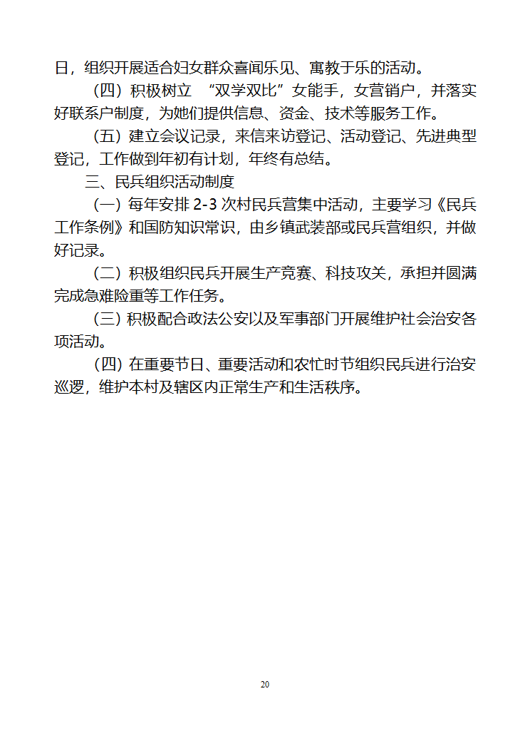 行政村党建各项制度第20页