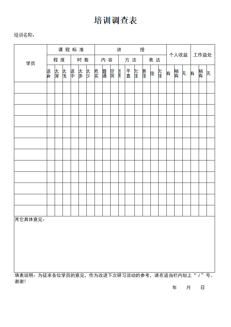 培训调查表.doc