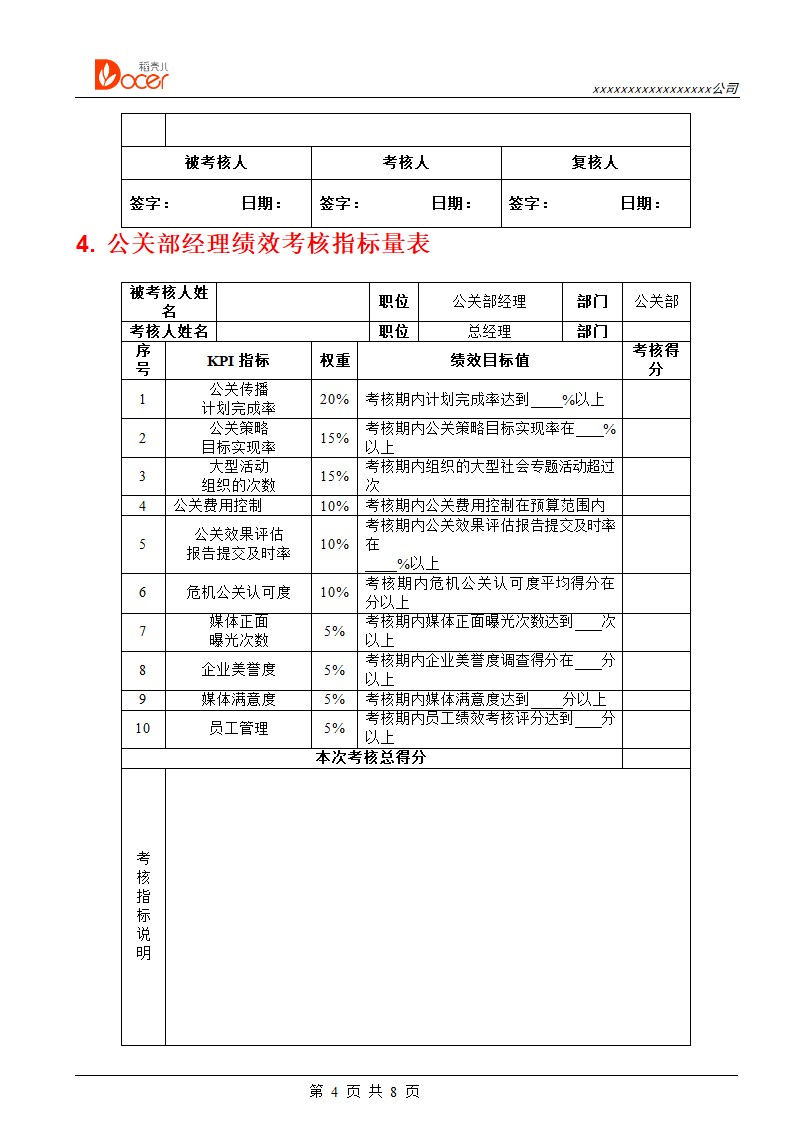 广告公关人员绩效考核.docx第4页