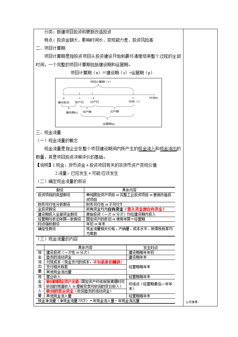 项目四  投资管理 表格式教案《财务管理实务（第二版）》（高教版）.doc第2页