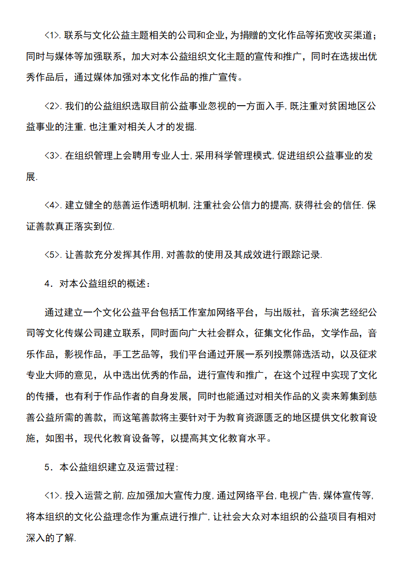 公益事业创业计划书.docx第5页