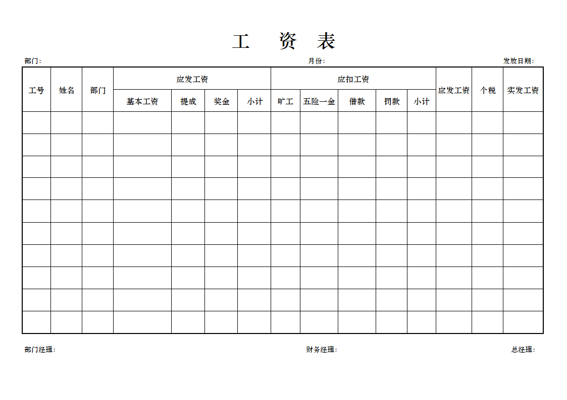 工资表明细表.docx