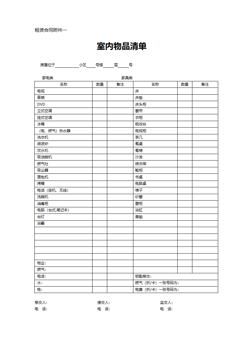 房屋出租合同+租房押金收据.doc第3页