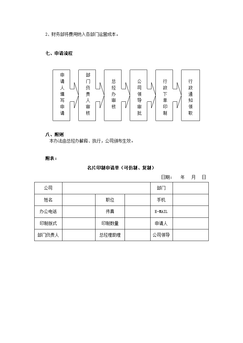 名片管理办法(发文版)第2页