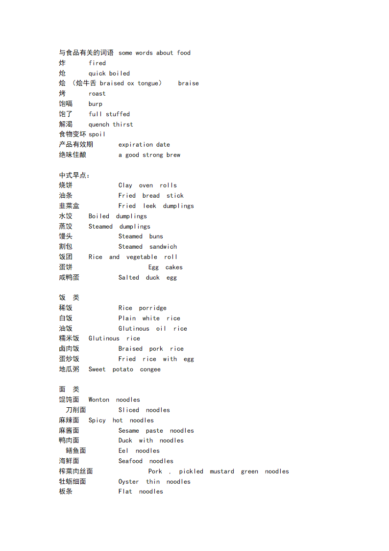 食品英语单词汇总第9页