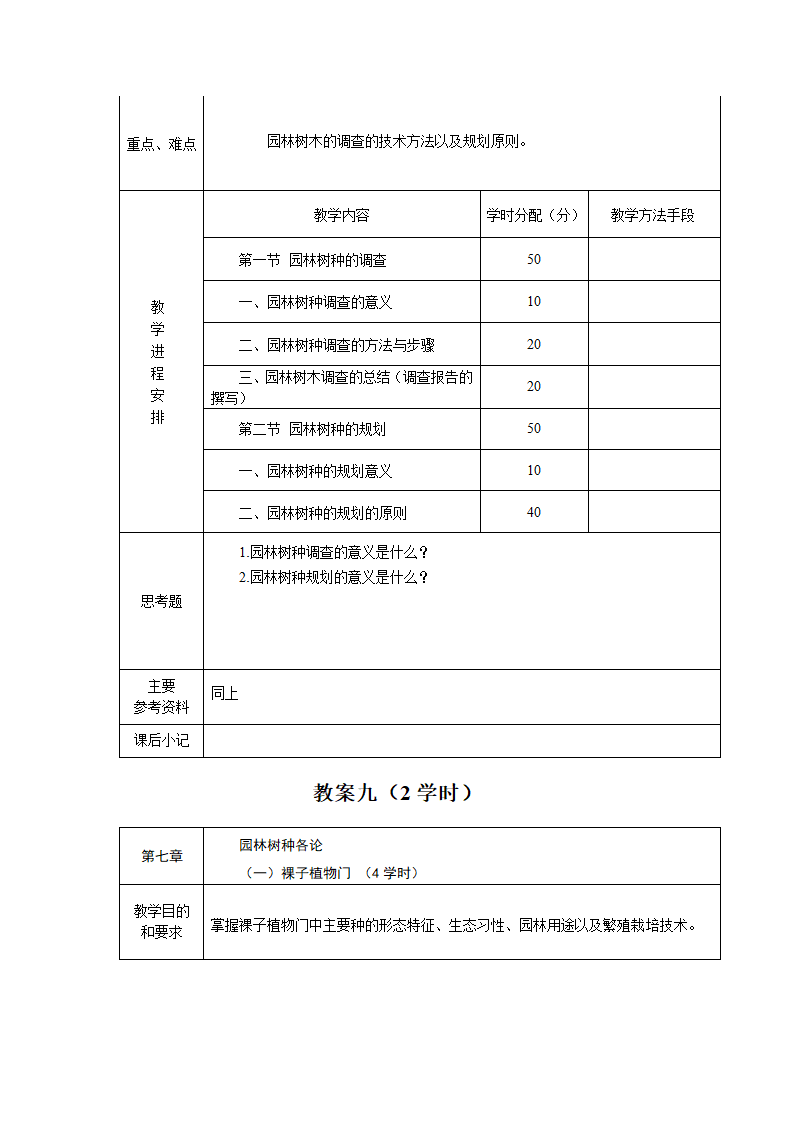 园林树木学教案第10页