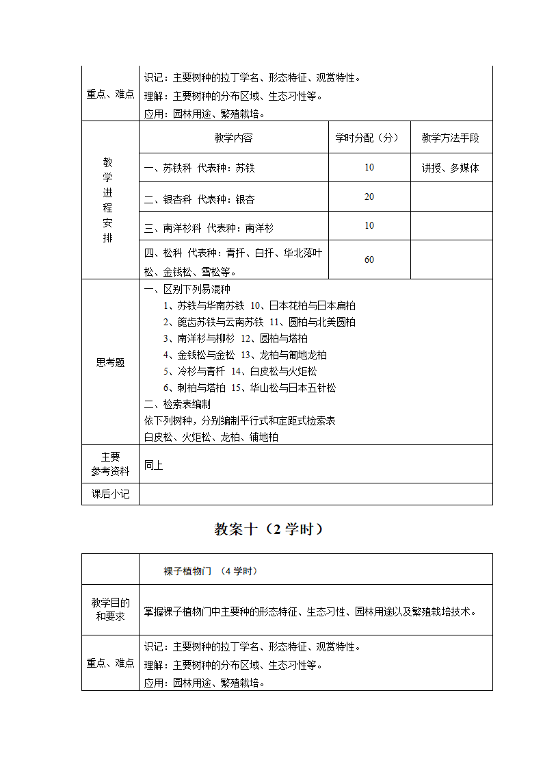 园林树木学教案第11页