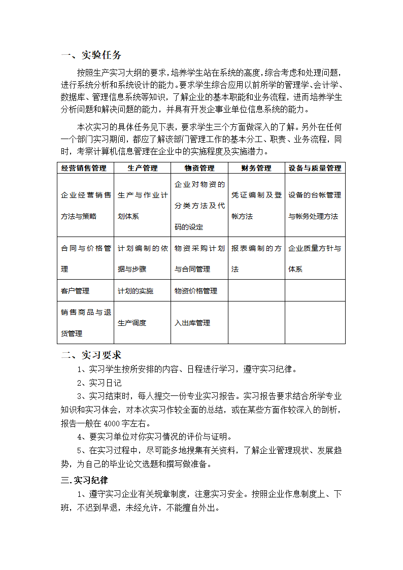 专业实习校外实习任务书第2页