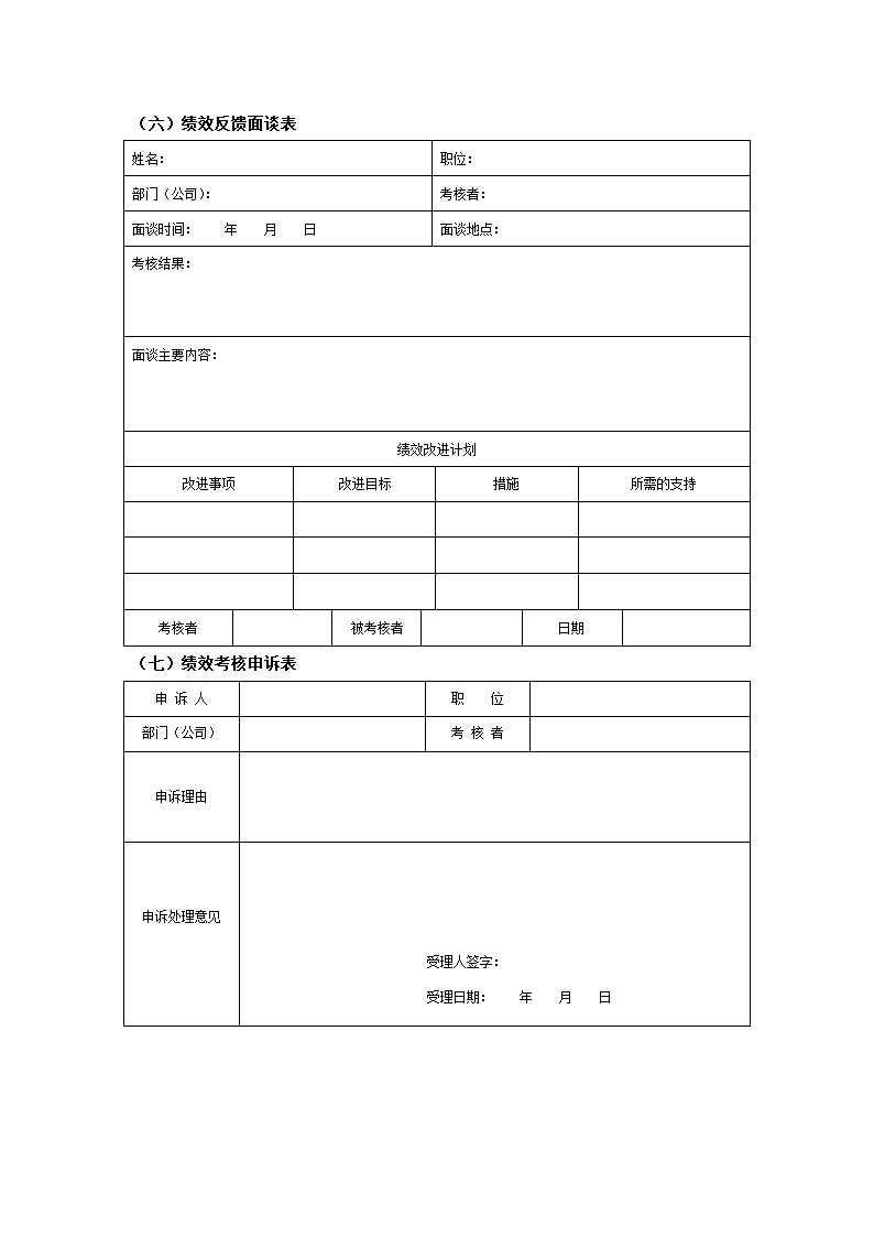 公司员工绩效考核及表格.docx第3页