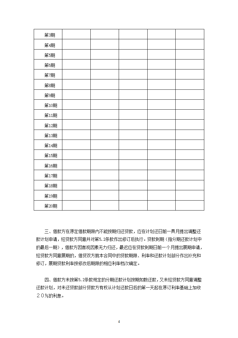 交通银行国营集体企业固定资产外汇贷款借款合同.doc第4页