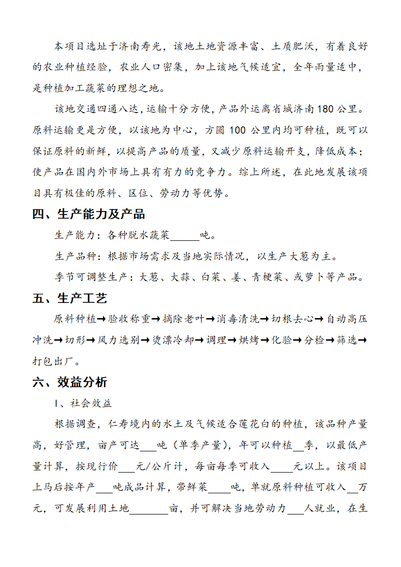 蔬菜脱水加工项目可行性方案.docx第2页