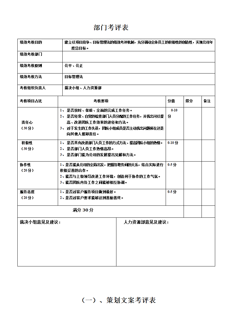 广告公司绩效考核方法.doc第7页