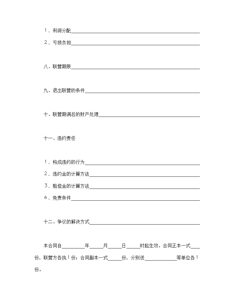 合伙型联营合同.doc第3页