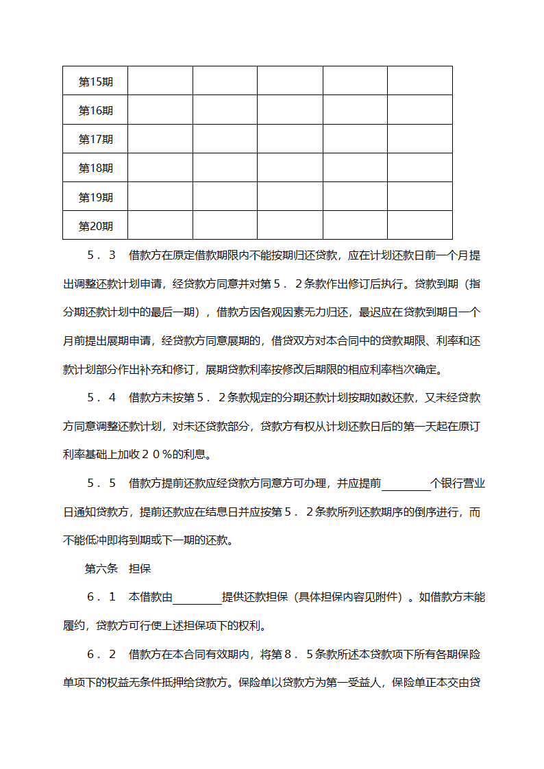 交通银行借款合同（固定资产外汇贷款）.doc第5页