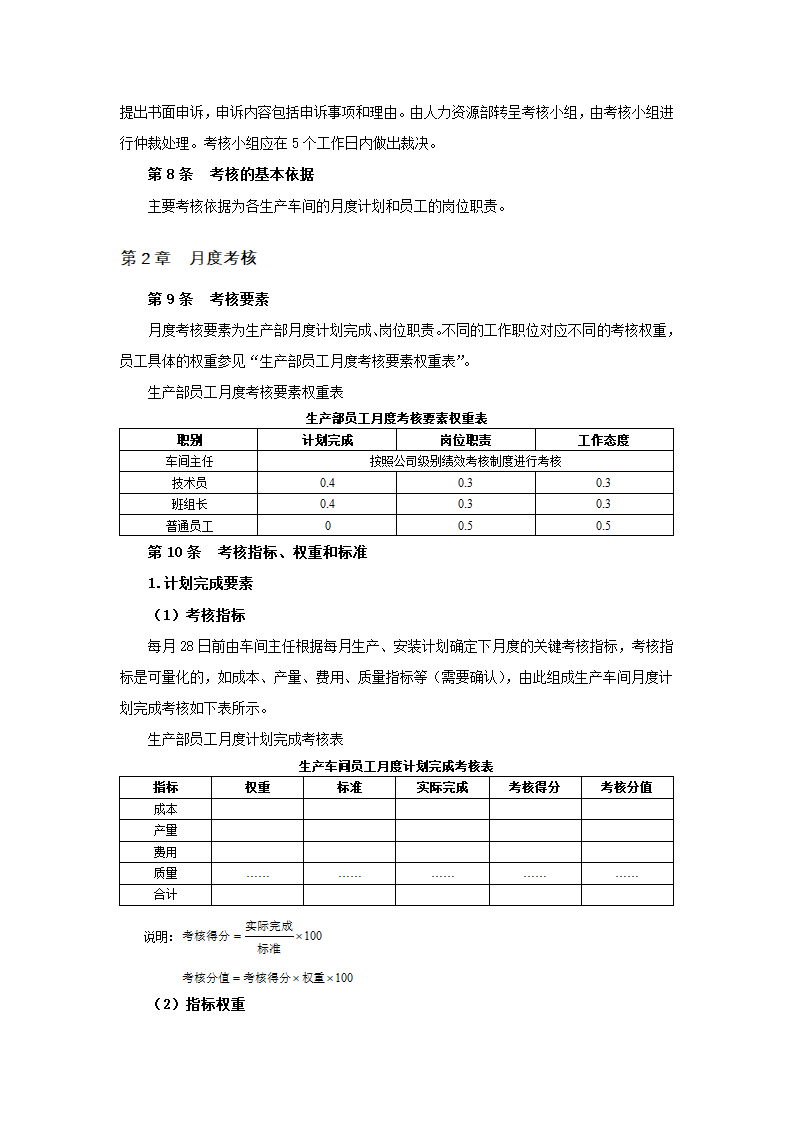 生产车间绩效考核制度.docx第2页