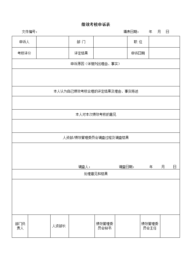 员工绩效考核流程附各类绩效类考核表.docx第4页