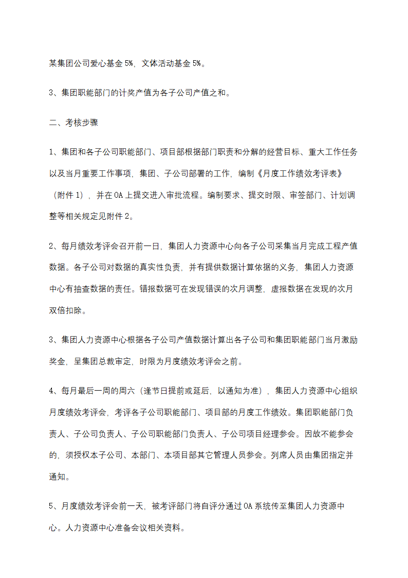 X装饰公司月度绩效考核管理办法.docx第2页