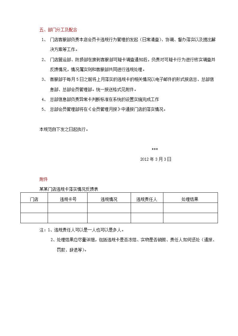 会员卡违规行为管理制度第3页